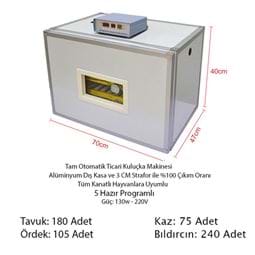 180 kuluçka makinesi fiyatı