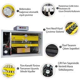 180lik kuluçka makinası